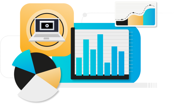 decorative icon of different chart types